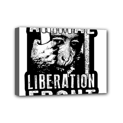 Animal Liberation Front - Chimpanzee  Mini Canvas 7  X 5  by Valentinaart