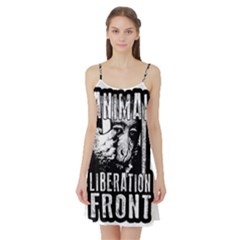 Animal Liberation Front - Chimpanzee  Satin Night Slip by Valentinaart