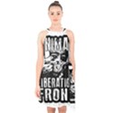 Animal Liberation Front - Chimpanzee  Halter Collar Waist Tie Chiffon Dress View1