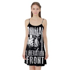 Animal Liberation Front - Chimpanzee  Satin Night Slip by Valentinaart