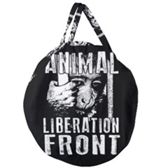 Animal Liberation Front - Chimpanzee  Giant Round Zipper Tote