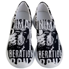 Animal Liberation Front - Chimpanzee  Women s Lightweight Slip Ons by Valentinaart