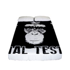 Stop Animal Testing - Chimpanzee  Fitted Sheet (full/ Double Size) by Valentinaart