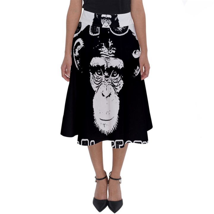 Stop Animal Testing - Chimpanzee  Perfect Length Midi Skirt