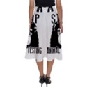 Stop Animal Testing - Chimpanzee  Perfect Length Midi Skirt View2