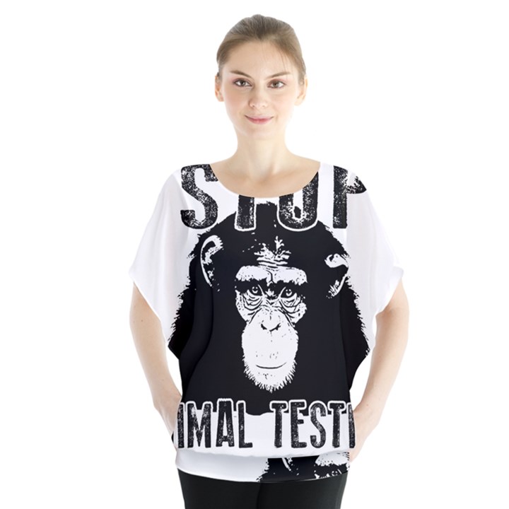 Stop Animal Testing - Chimpanzee  Blouse