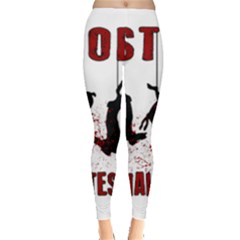 Stop Animal Testing - Rabbits  Leggings  by Valentinaart