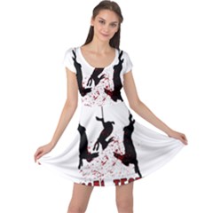 Stop Animal Testing - Rabbits  Cap Sleeve Dress by Valentinaart