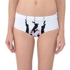 Stop Animal Testing - Rabbits  Mid-waist Bikini Bottoms by Valentinaart