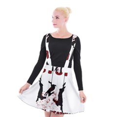 Stop Animal Testing - Rabbits  Suspender Skater Skirt by Valentinaart