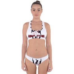 Stop Animal Testing - Rabbits  Cross Back Hipster Bikini Set by Valentinaart