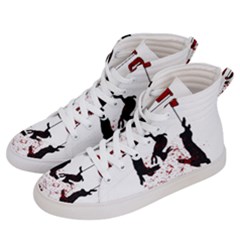 Stop Animal Testing - Rabbits  Women s Hi-top Skate Sneakers by Valentinaart