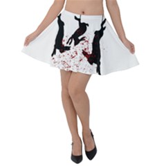 Stop Animal Testing - Rabbits  Velvet Skater Skirt by Valentinaart