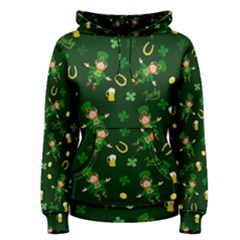 St Patricks Day Pattern Women s Pullover Hoodie by Valentinaart