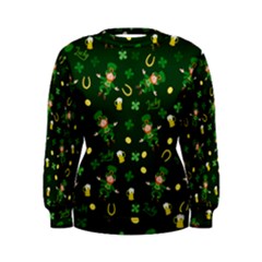 St Patricks Day Pattern Women s Sweatshirt by Valentinaart