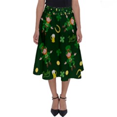 St Patricks Day Pattern Perfect Length Midi Skirt