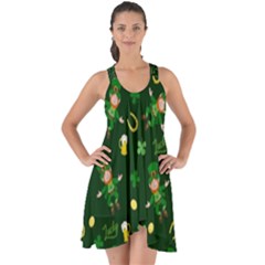 St Patricks Day Pattern Show Some Back Chiffon Dress by Valentinaart