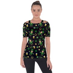 St Patricks Day Pattern Short Sleeve Top by Valentinaart