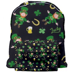 St Patricks Day Pattern Giant Full Print Backpack