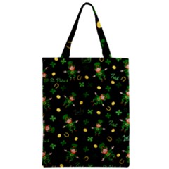 St Patricks Day Pattern Zipper Classic Tote Bag by Valentinaart