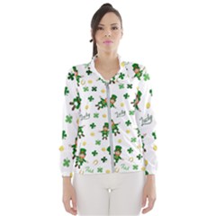 St Patricks Day Pattern Wind Breaker (women)