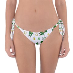 St Patricks Day Pattern Reversible Bikini Bottom by Valentinaart