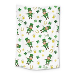 St Patricks Day Pattern Small Tapestry by Valentinaart