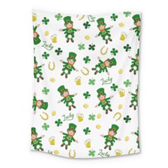 St Patricks Day Pattern Medium Tapestry by Valentinaart