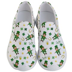 St Patricks Day Pattern Men s Lightweight Slip Ons by Valentinaart