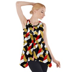 Colorful Abstract Pattern Side Drop Tank Tunic by dflcprints