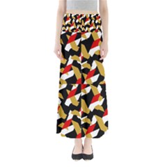 Colorful Abstract Pattern Full Length Maxi Skirt by dflcprints