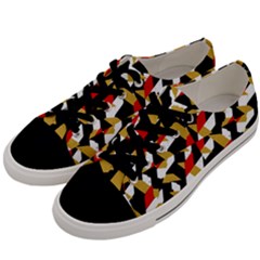 Colorful Abstract Pattern Men s Low Top Canvas Sneakers