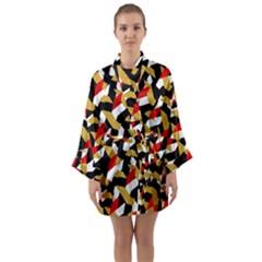 Colorful Abstract Pattern Long Sleeve Kimono Robe by dflcprints