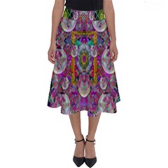 The Most Beautiful Planet Is Earth On The Sky Perfect Length Midi Skirt by pepitasart