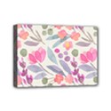 Purple And Pink Cute Floral Pattern Mini Canvas 7  x 5  View1