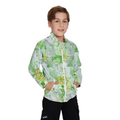 Light Floral Collage  Wind Breaker (kids) by dflcprints