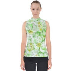 Light Floral Collage  Shell Top by dflcprints