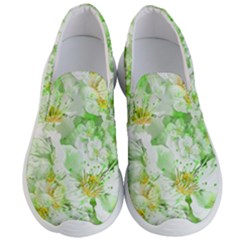 Light Floral Collage  Men s Lightweight Slip Ons by dflcprints