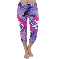 Purlpe Retro Pop Capri Winter Leggings  by snowwhitegirl