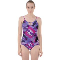 Purlpe Retro Pop Cut Out Top Tankini Set by snowwhitegirl