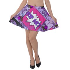 Purlpe Retro Pop Velvet Skater Skirt by snowwhitegirl