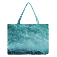 Green Ocean Splash Medium Tote Bag by snowwhitegirl