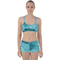 Green Ocean Splash Women s Sports Set