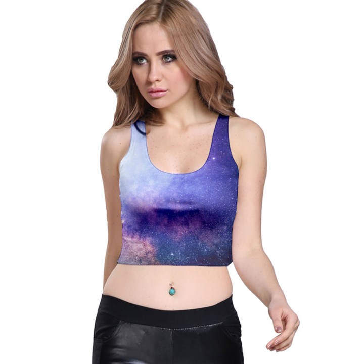 Galaxy Racer Back Crop Top