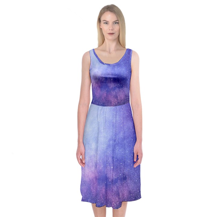 Galaxy Midi Sleeveless Dress