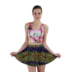 Snowy Roses Mini Skirt by snowwhitegirl