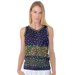 Snowy Roses Women s Basketball Tank Top by snowwhitegirl