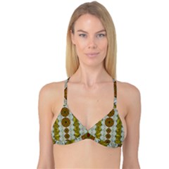 Spring In Mind And Flowers In Soul Be Happy Reversible Tri Bikini Top by pepitasart