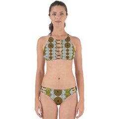 Spring In Mind And Flowers In Soul Be Happy Perfectly Cut Out Bikini Set by pepitasart