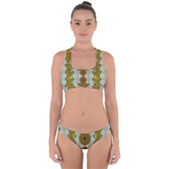 Spring In Mind And Flowers In Soul Be Happy Cross Back Hipster Bikini Set by pepitasart